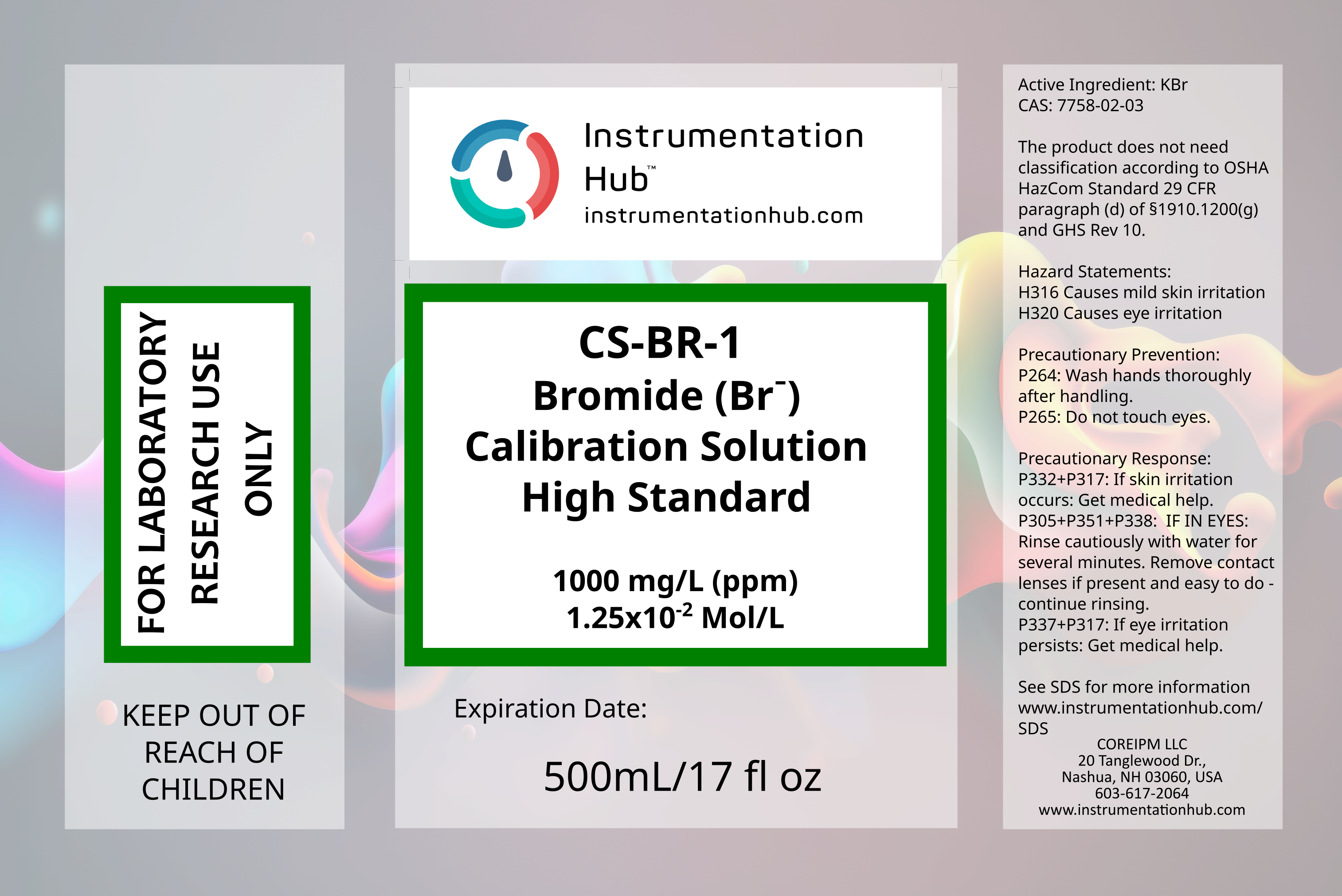 CS-BR-1 Bromide (Br-) ISE Calibration Solution Set - Image 2